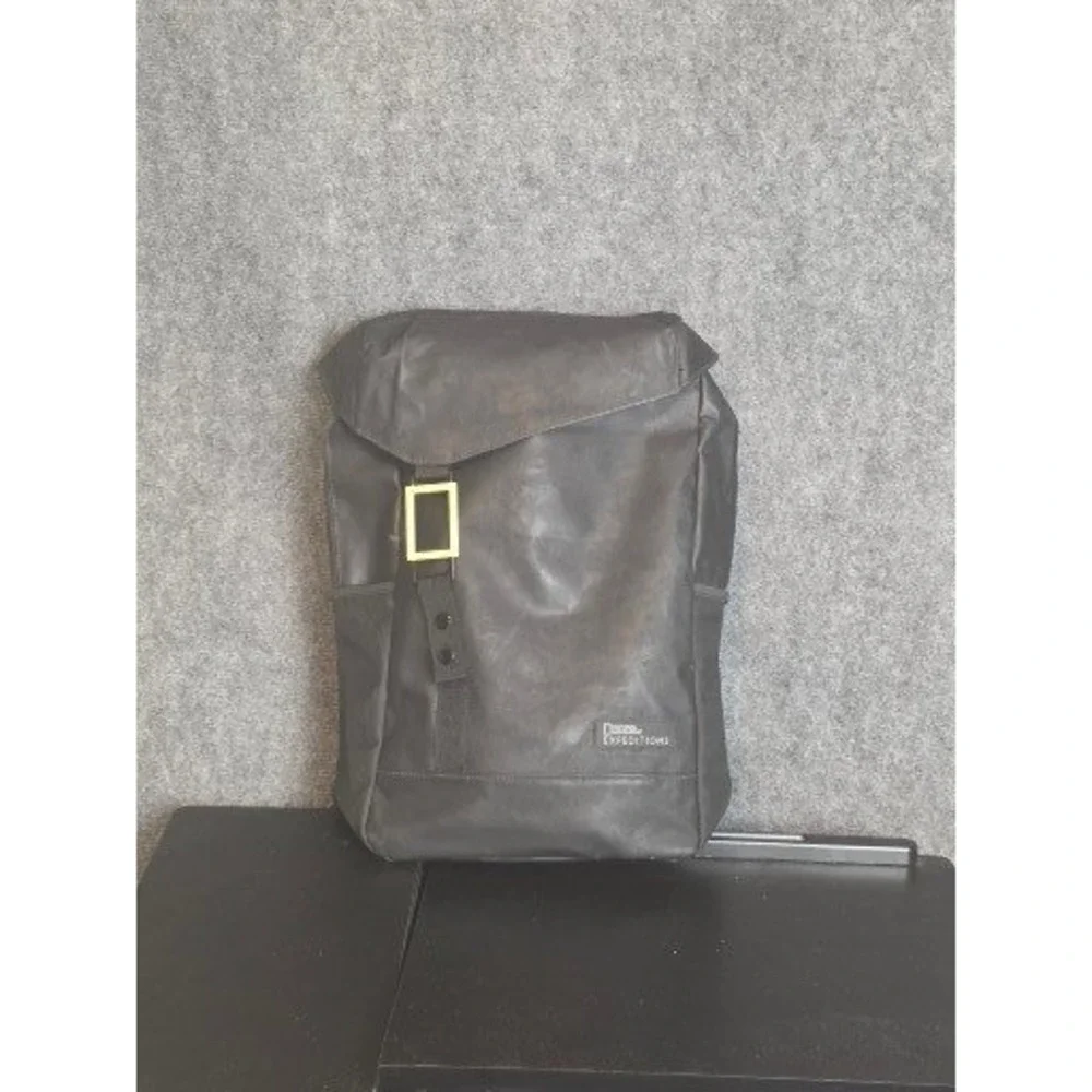 National Geographic Expedition Recycled Plastic Bottle Backpack Black Laptop Bag